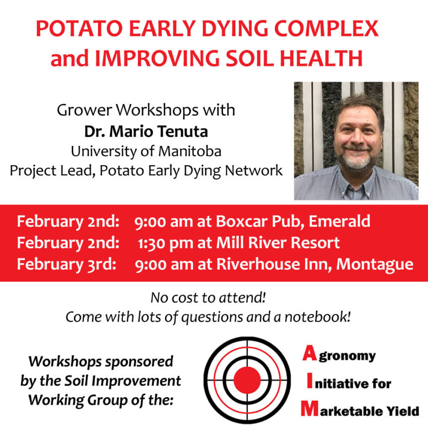 AIM Workshops:  Potato Early Dying and Soil Health (Feb 2-3)