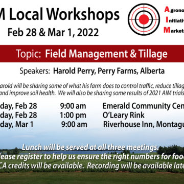 AIM Local Workshops – Field Management & Tillage